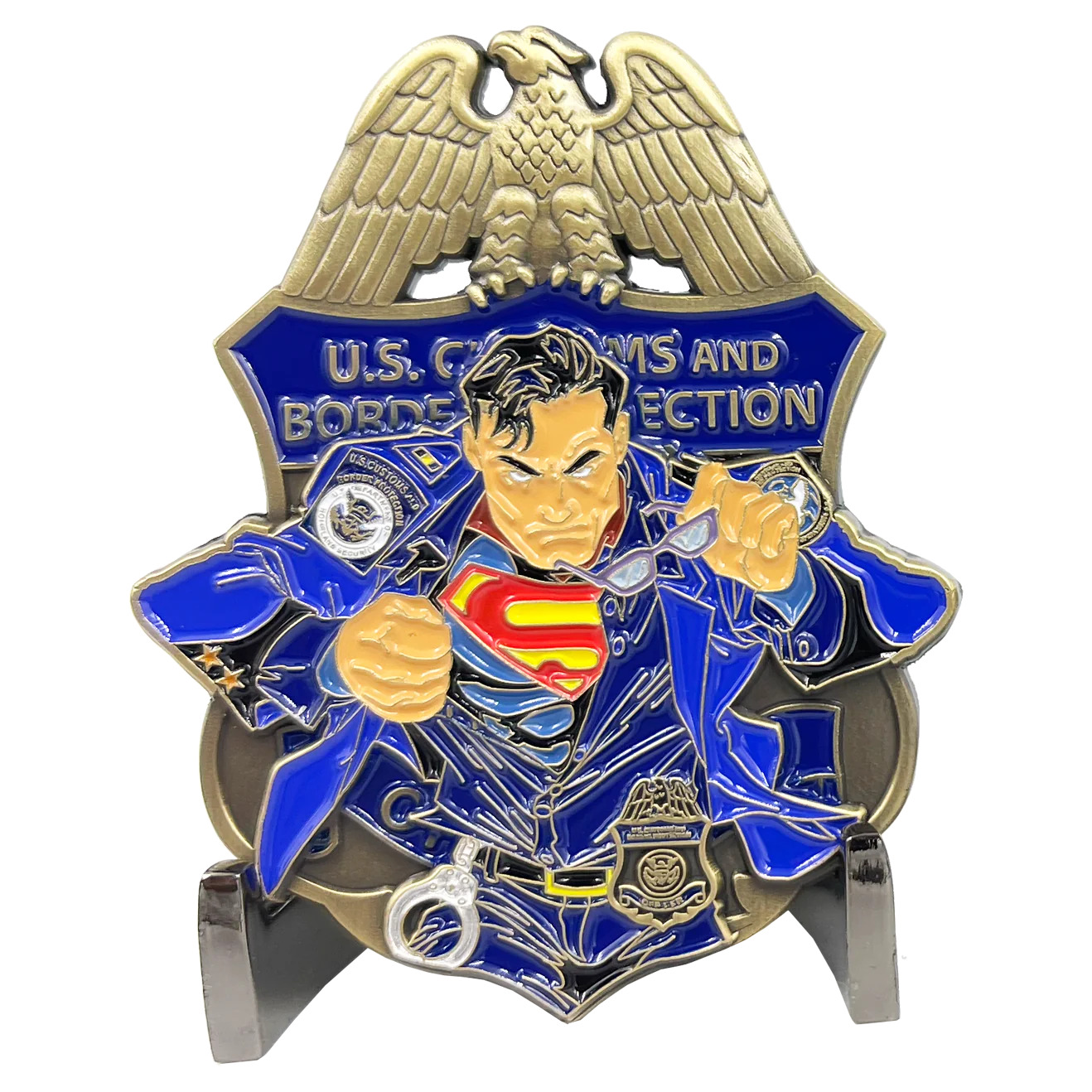 BL5-007 CBP Border Patrol Agent CBP Officer BPA Challenge Coin Man of Steel BPA