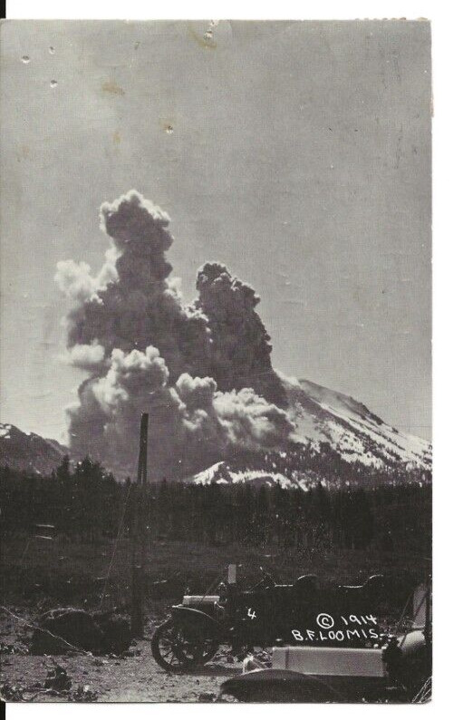 Lassen Volcano National Park CA RPPC 1914 photo 1979 card used good message