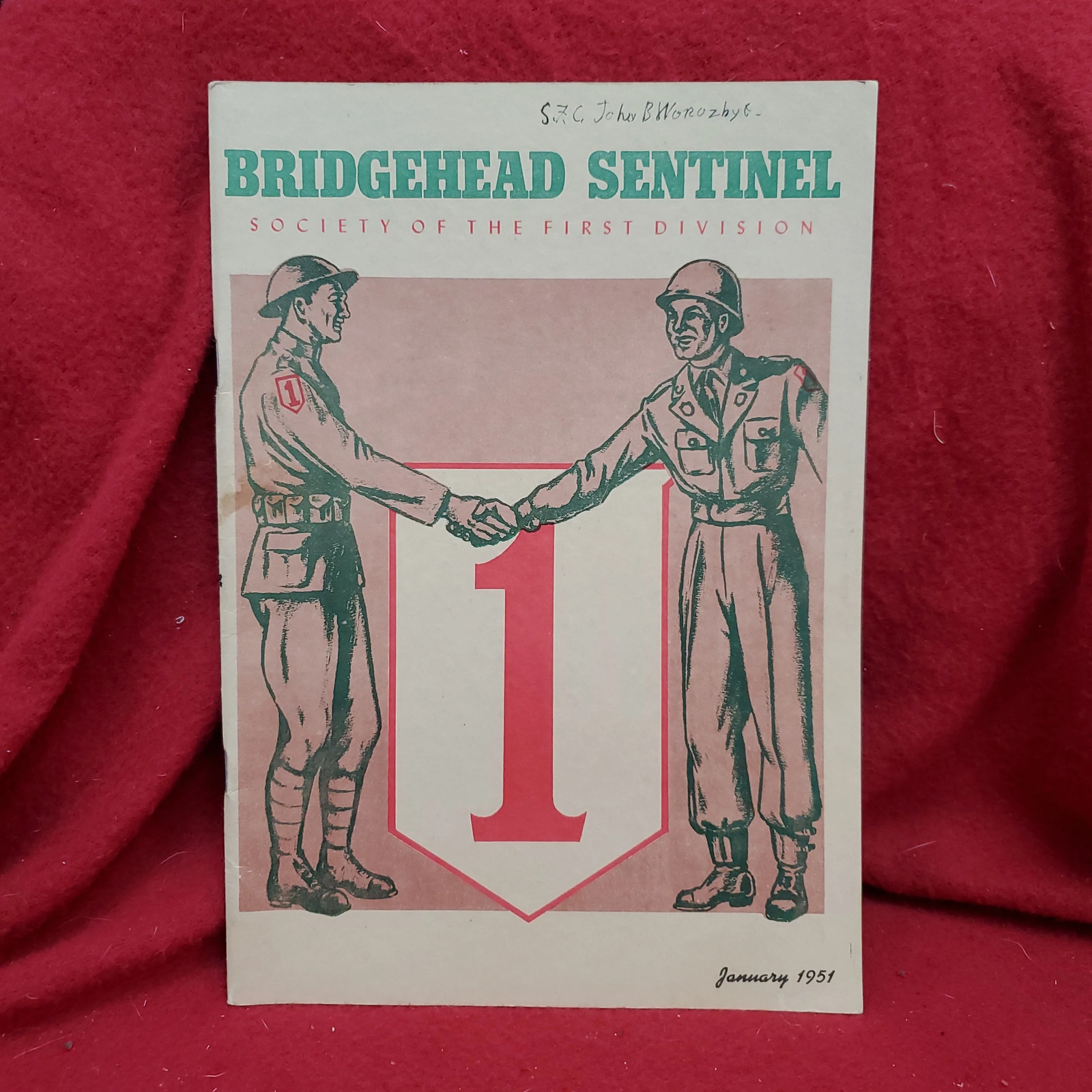 Vintage January 1951 BRIDGEHEAD SENTINEL Society of the First Division (27s)