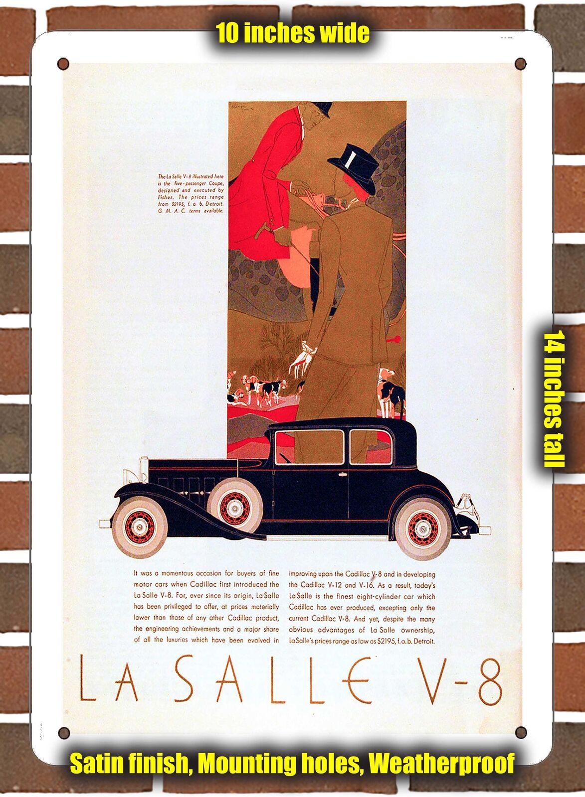 METAL SIGN - 1931 LaSalle Vintage Ad 02