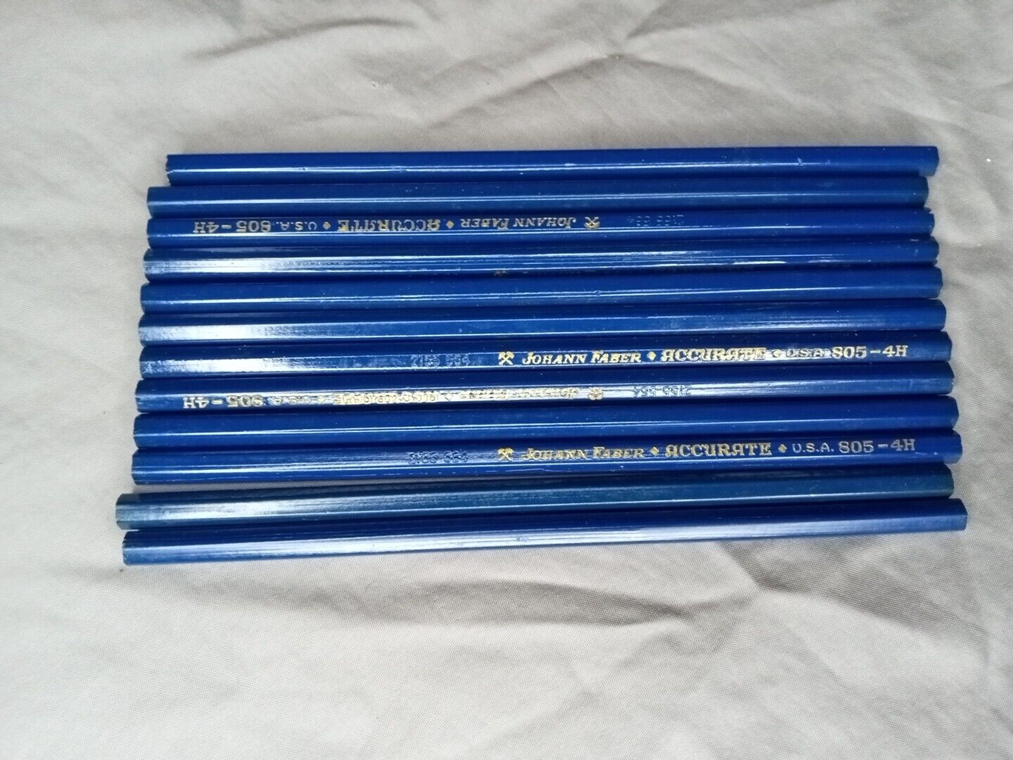 12 Rare Vintage NOS Johann Faber Accurate Drawing Pencils 805-4H