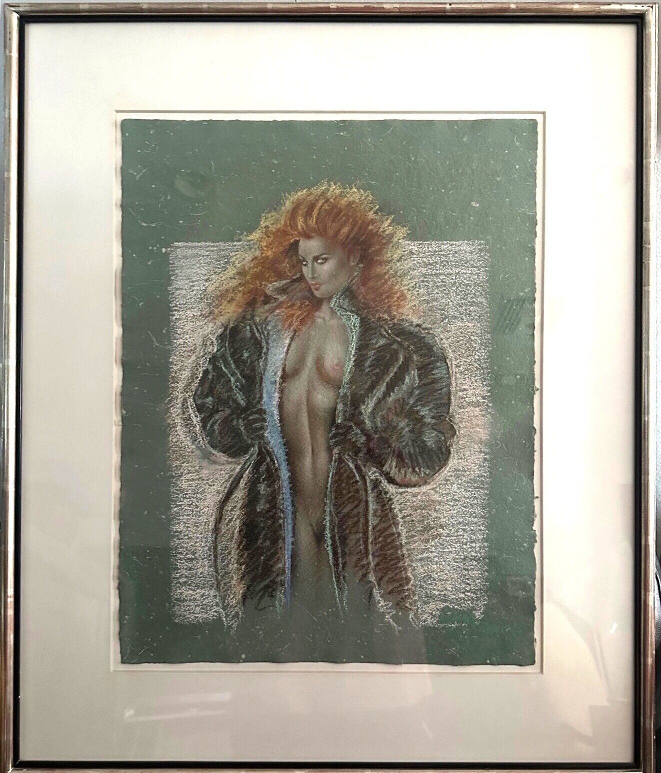 Olivia de Berardinis original 39 x 32 framed Vintage The Green Robe  COA 9,500
