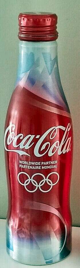 2010 Vancouver Olympic Coca Cola Aluminum Can (limited edition screw cap) FULL