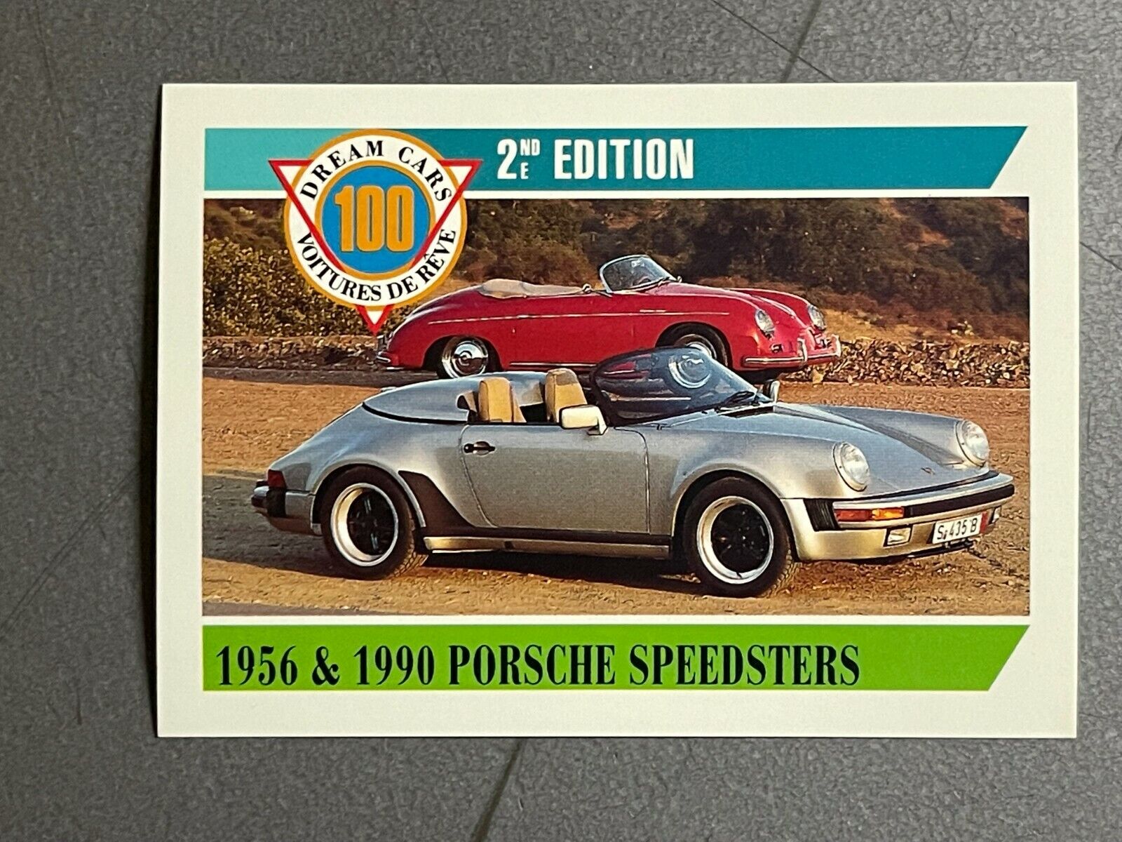 1956 & 1990 Porsche Speedsters, Dream Cars 2nd Edition Trading Card RARE #42