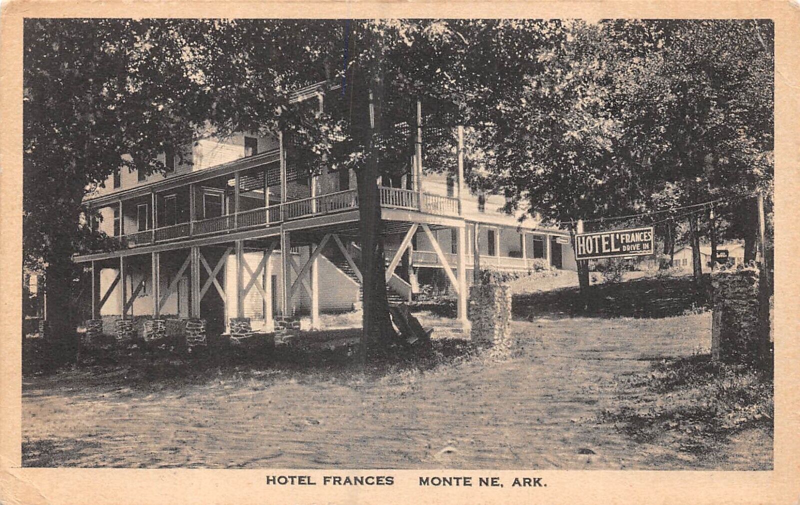 Hotel Frances Monte Ne Arkansas c1907 Albertype Postcard