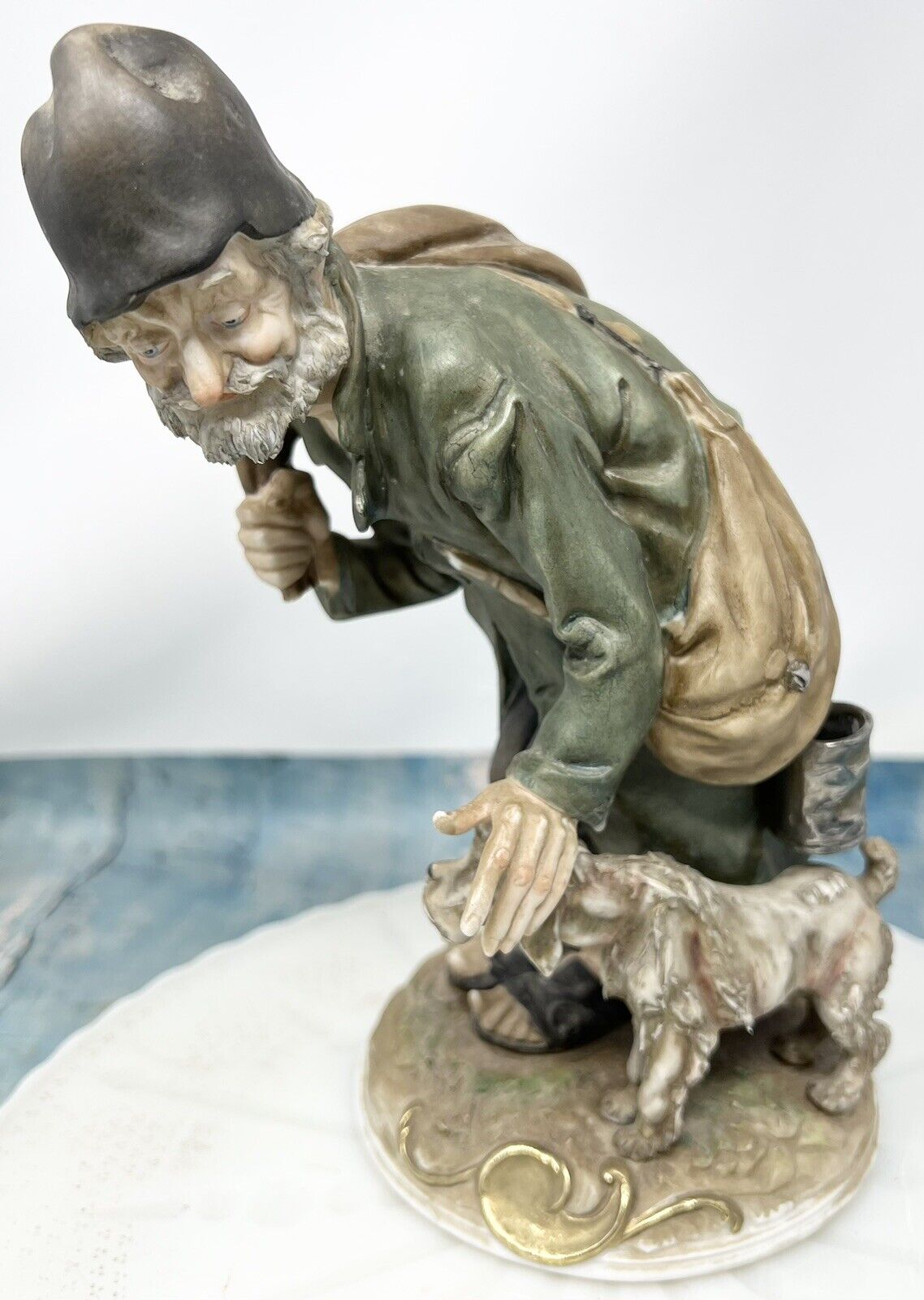 1962s Vtg Italy Giuseppe Cappe Heavy Figurine Tramp and Scamp 10.25” 44 of 180