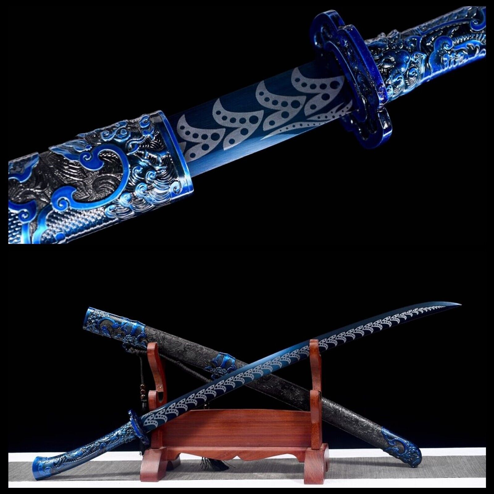 Handmade Katana/Manganese steel/Collectible Sword/Full Tang/Sharp Blade