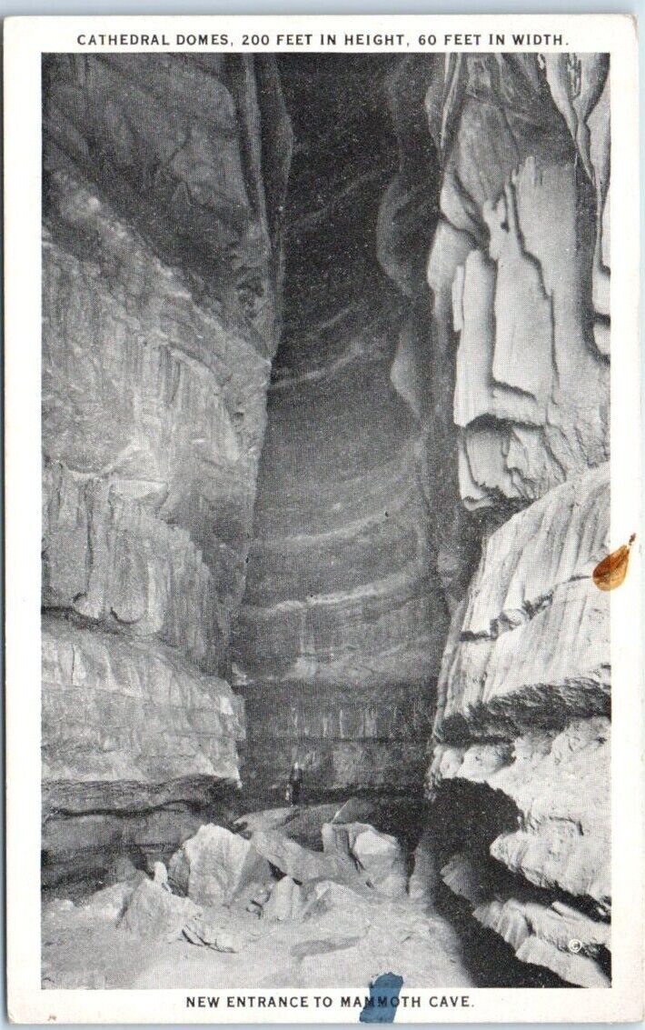 Postcard - Cathedral Domes, New Entrance to Mammoth Cave, Kentucky