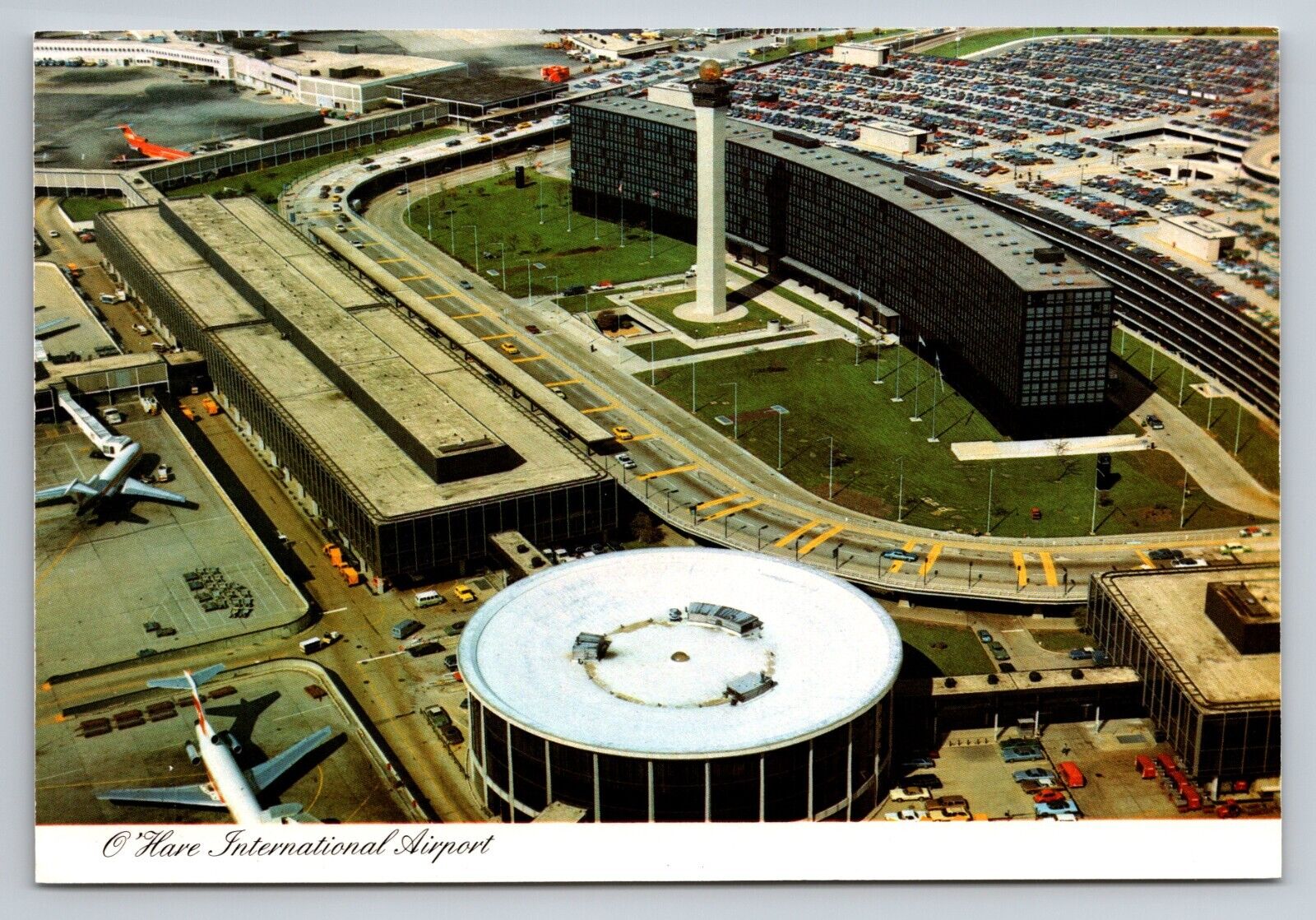 O\'Hare International Airport Chicago Illinois Vintage Unposted Postcard