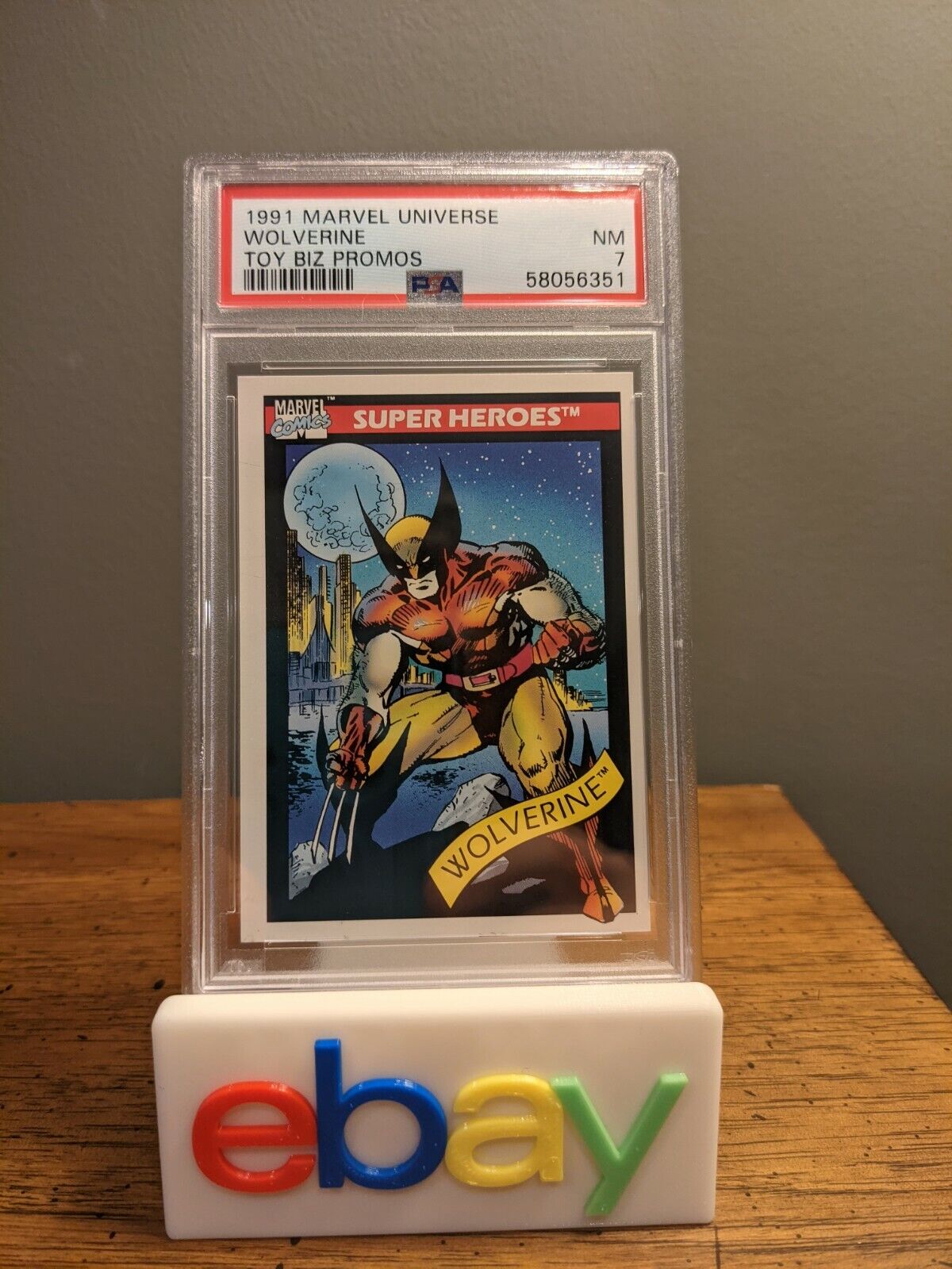 1991 Marvel Universe Toy Biz Promo Wolverine PSA 7 Near Mint Pop 3-only 1 higher