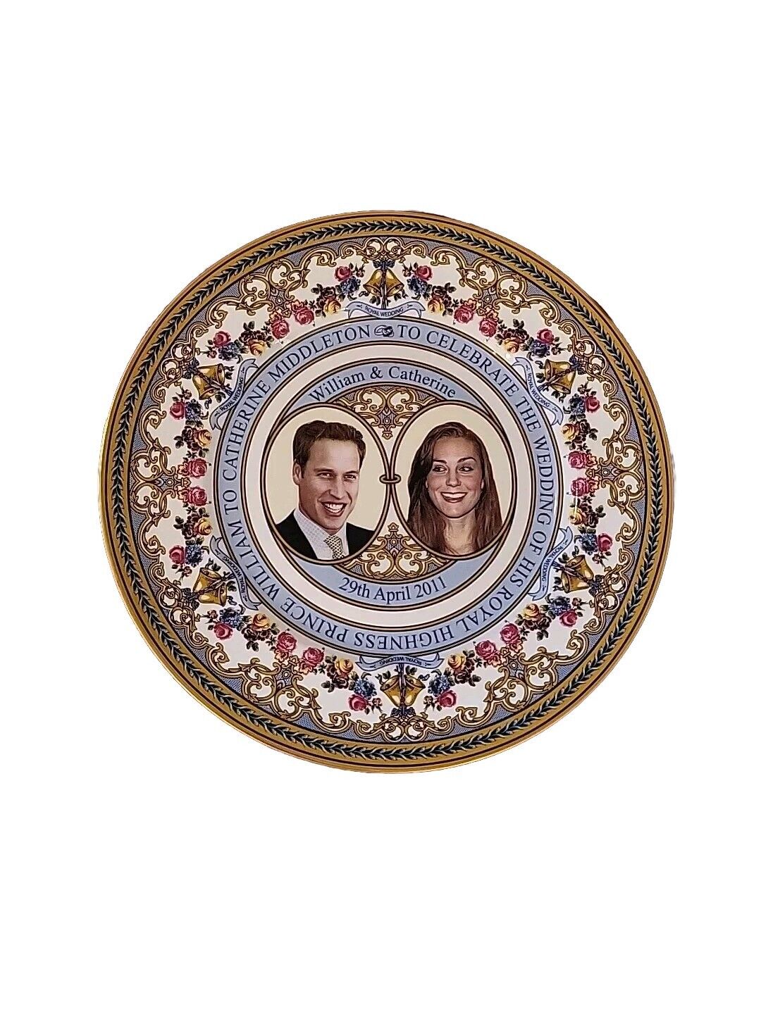 Caverswall Royal Wedding Prince William and Kate Middleton Commemorative Plate