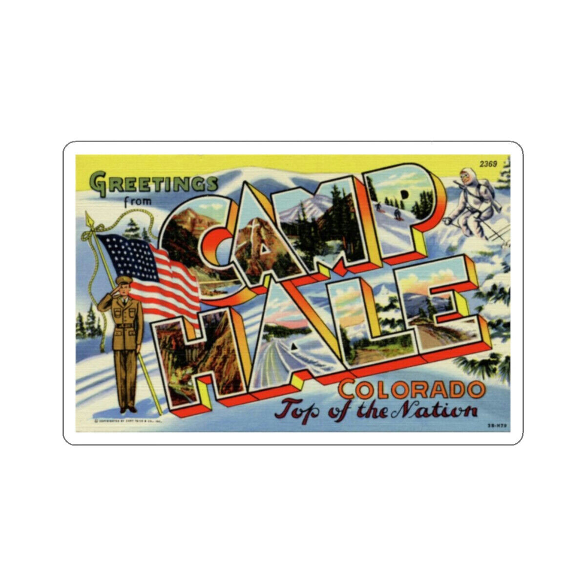 Camp Hale Colorado (Greeting Cards) STICKER Vinyl Die-Cut Decal