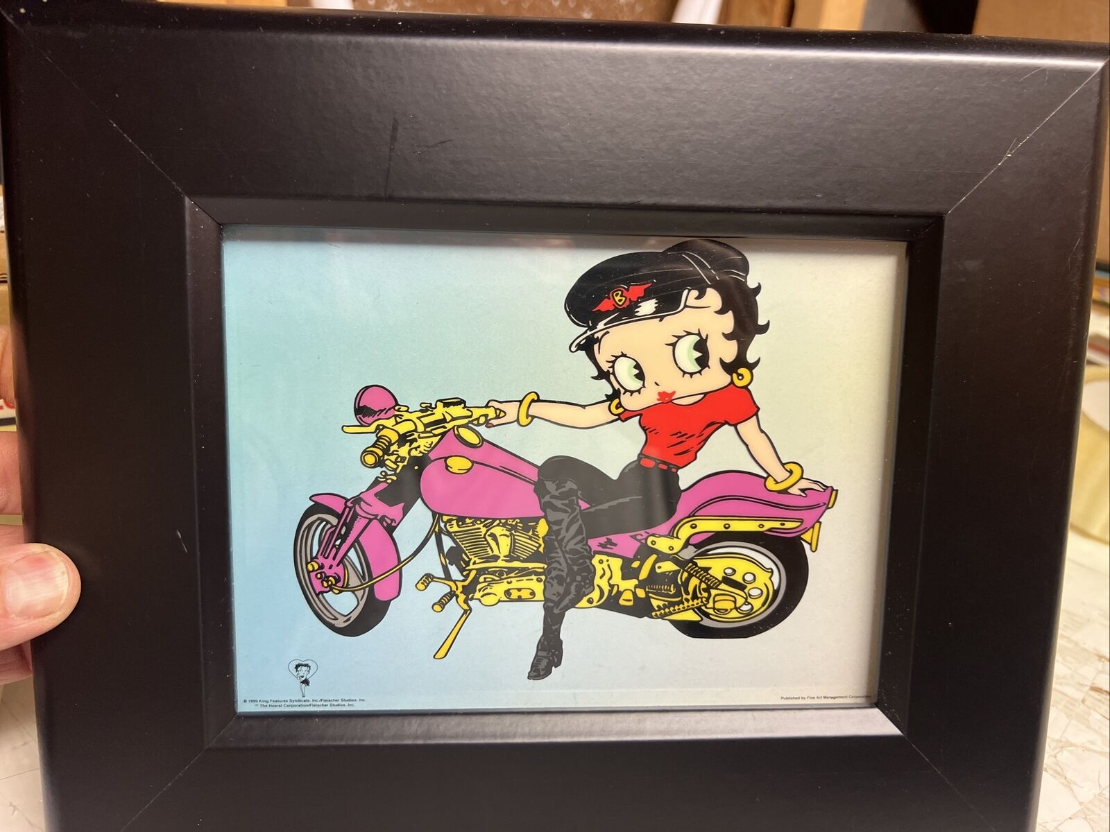 Betty Boop on Motorcycle by Fleischer Studios Limited Edition 6x8 Cel With COA