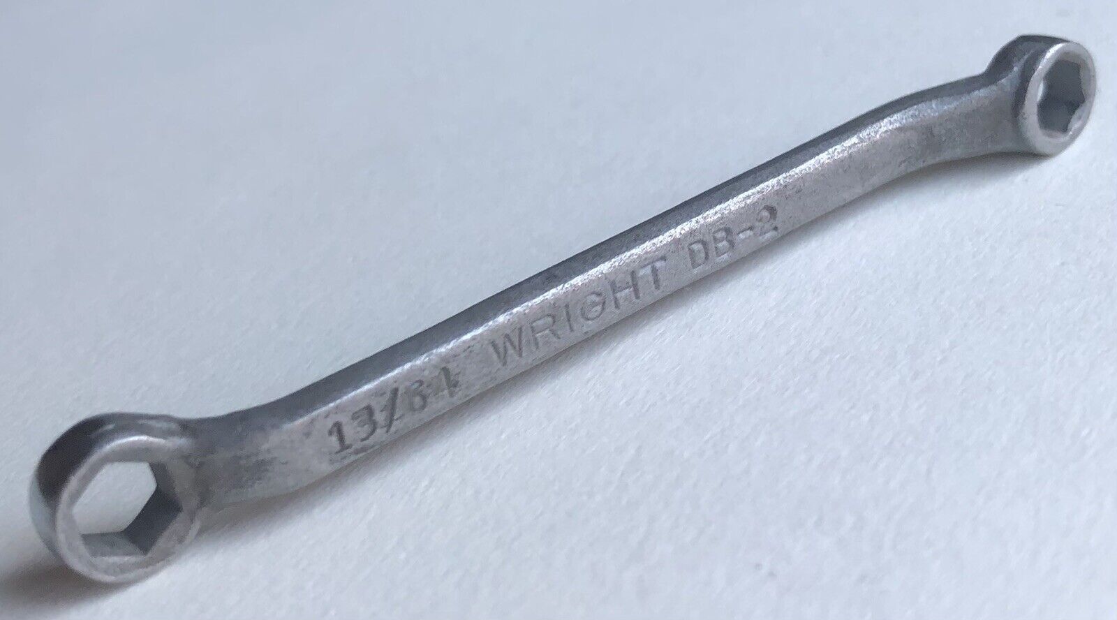 Vintage WRIGHT Double Box End 13/64 3/16 Offset Wrench DB-2 USA