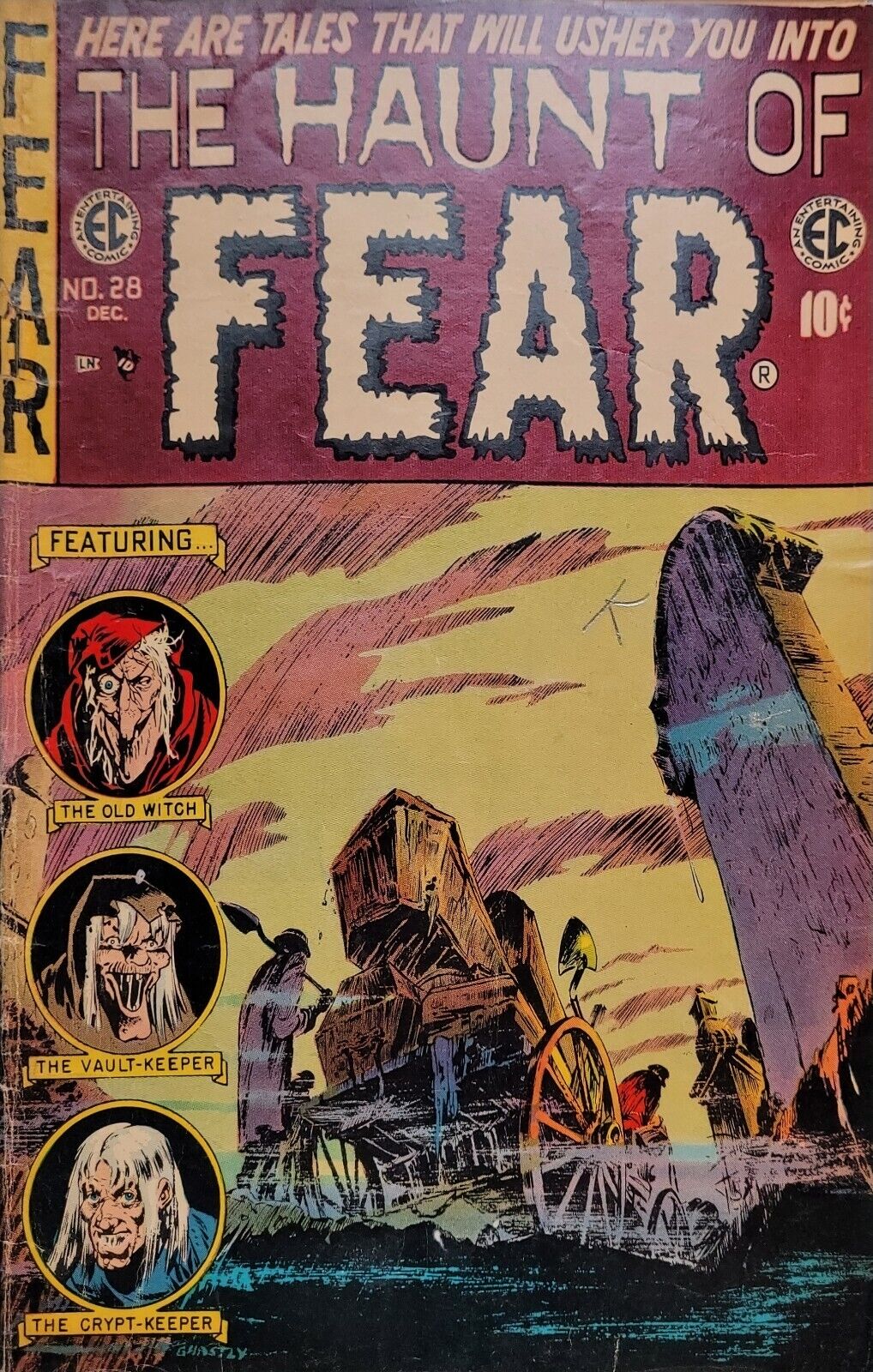 RARE Haunt of Fear #28 1954 Graham Ingels Cover Art  EC Comics VERY GOOD