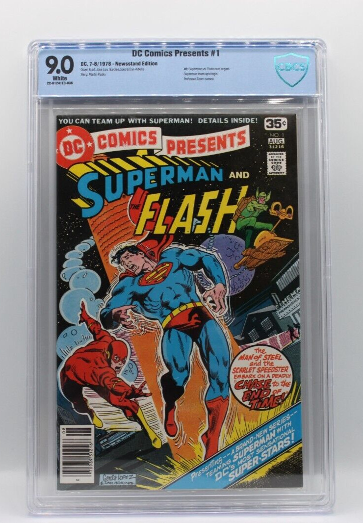 DC Comics Presents #1  4th Superman and Flash Race - Graded 9.0 CBCS - Newsstand