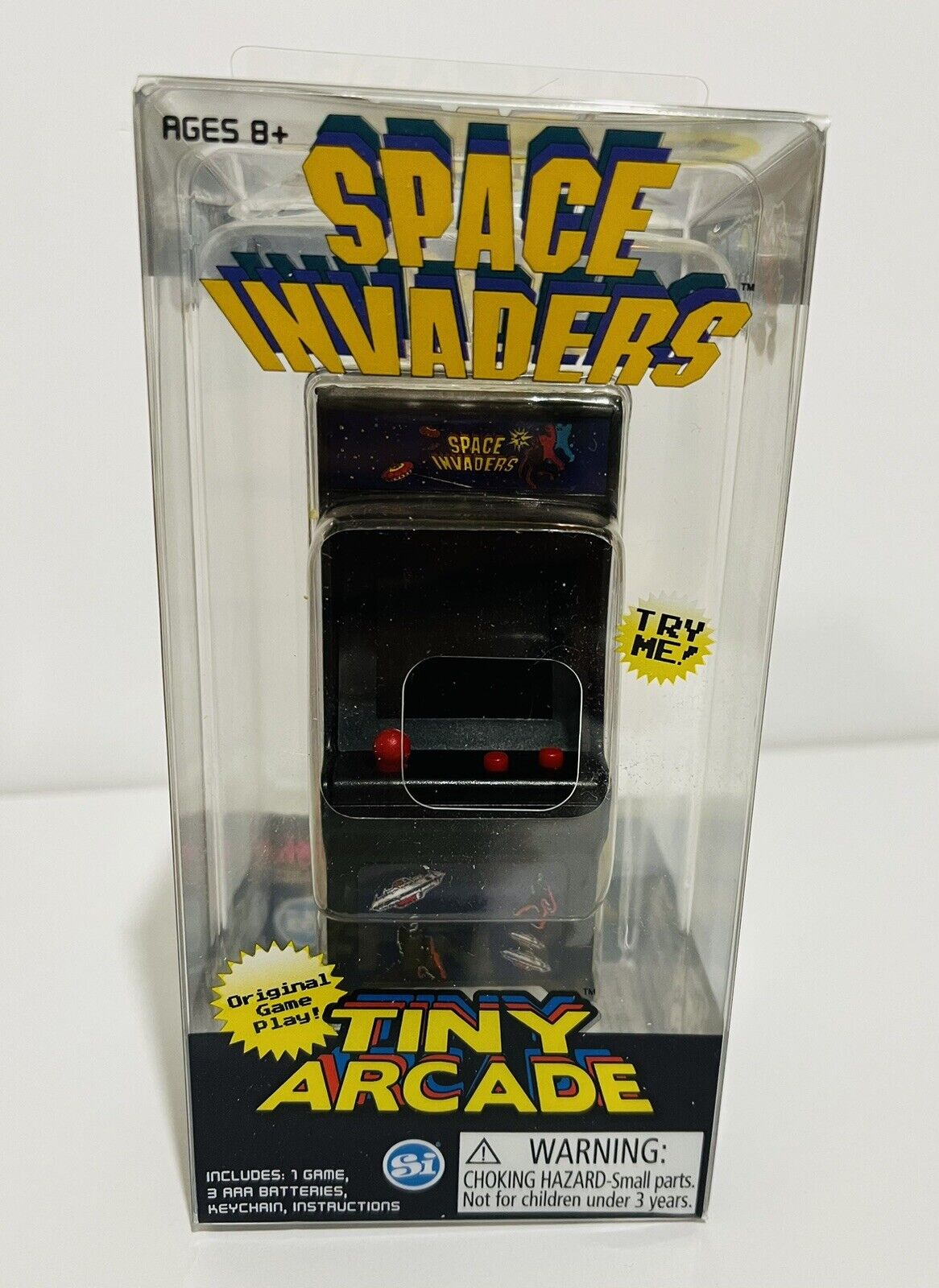 World\'s Smallest Tiny Arcade SPACE INVADERS Mini Vintage Retro Game NEW