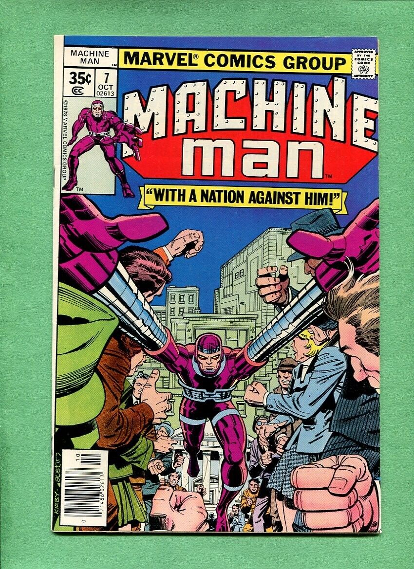 Machine Man #7 Marvel Comics October 1978 Jack Kirby Story & Art VF/VF+
