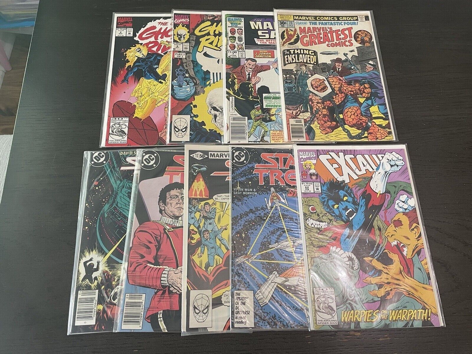 Mixed Comic Book Lot of Marvel & DC Star Trek Ghost Rider Saga                  
