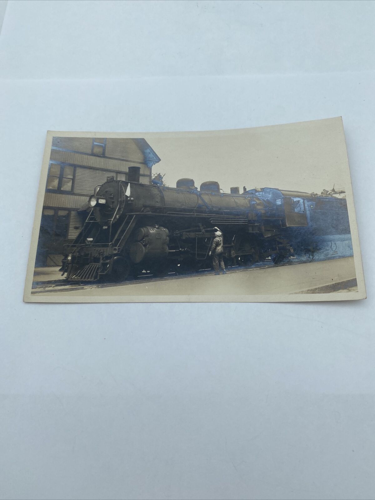Downtown Easter, Boston Maine, Locomotive - Vintage Train Railroad Photo 1927
