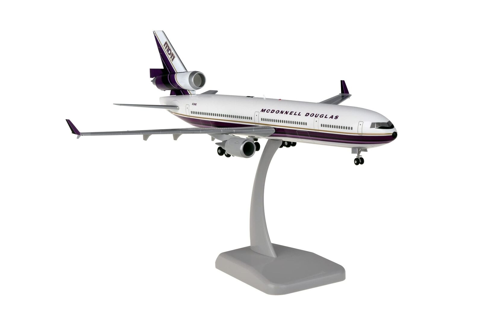 Hogan Wings 1/200 MD-11 McDonnell Douglas Demo Color Landing Gear Stand Included