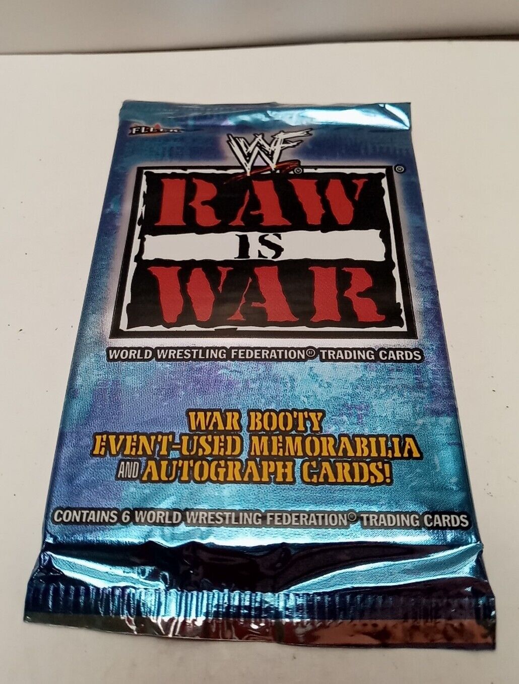 Vintage 2001 Fleer WWF Raw Is War Pack New Sealed WWE See Pics 6 Cards Per Pack