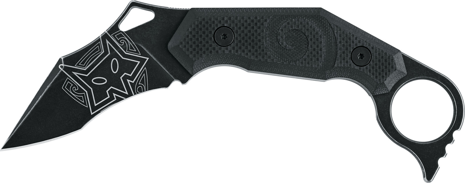 Fox Knives FX-651 Fixed Blade Knife Karambit Black G10 N690Co Stainless