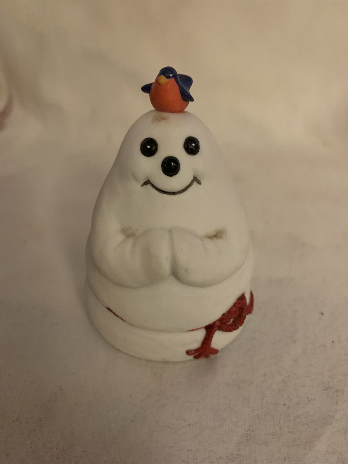Department 56 Snowman With Birdie Figurine Christmas Decoration Collectible