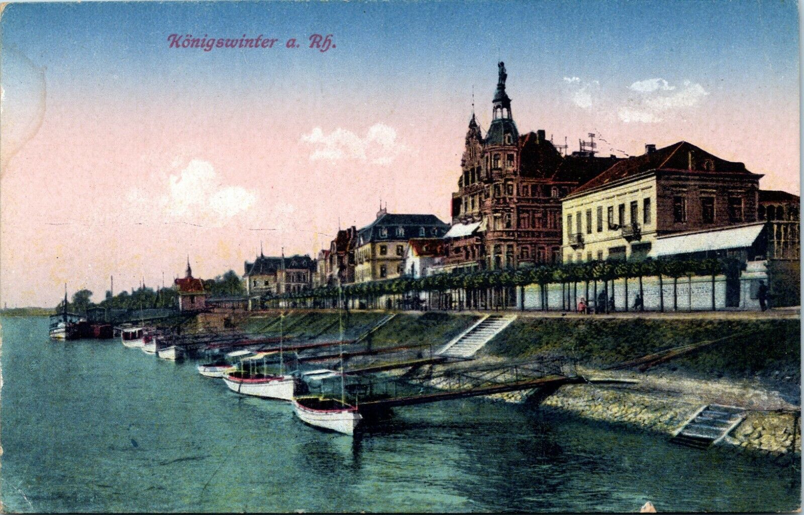 postcard Germany - Konigswinter scene