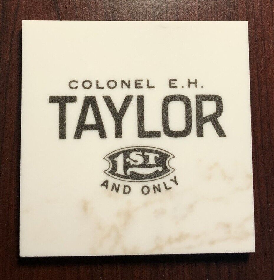 COLONEL E.H. TAYLOR Collectible Marble Coaster