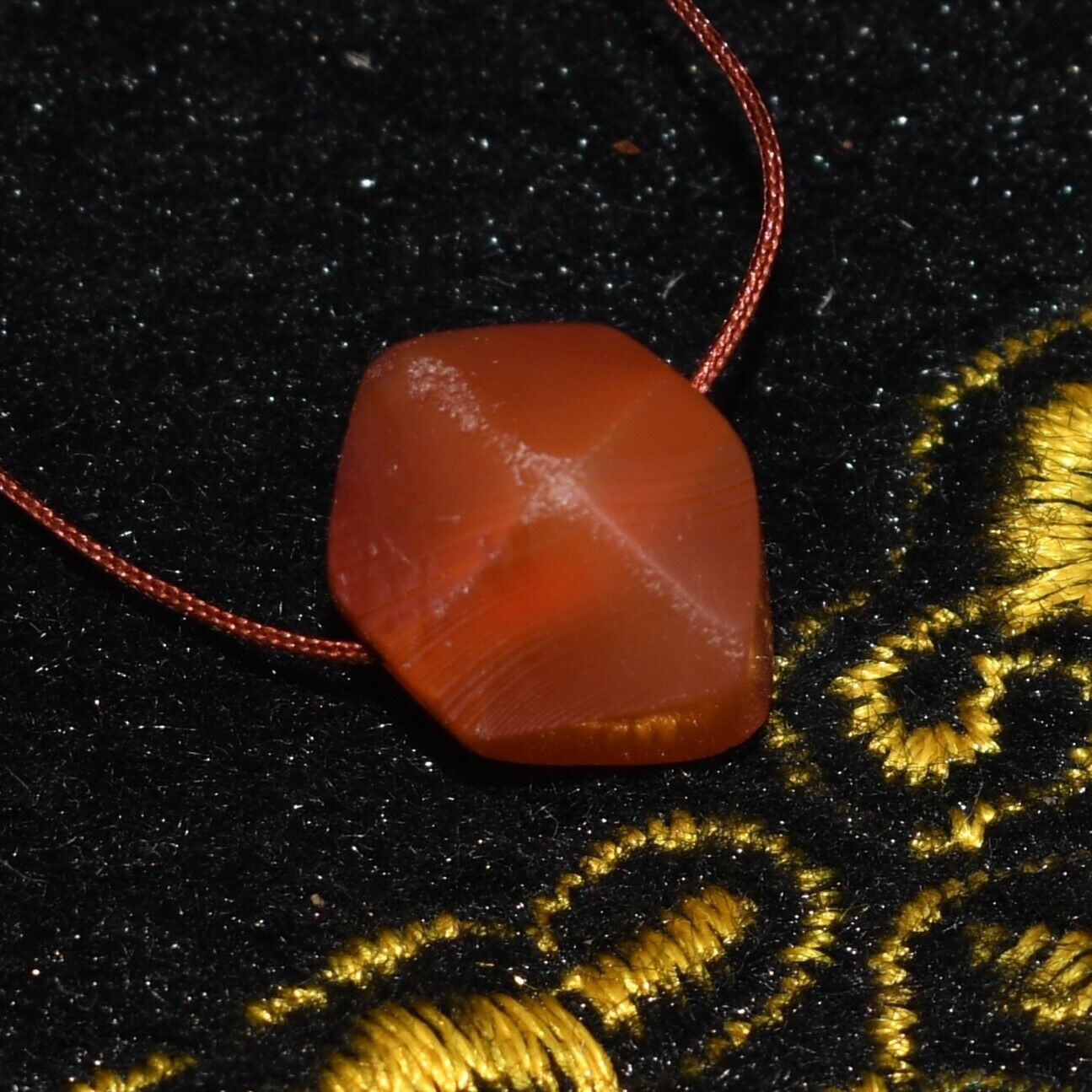 Authentic Ancient Near Eastern Carnelian Stone Bead over 1200 Years Old