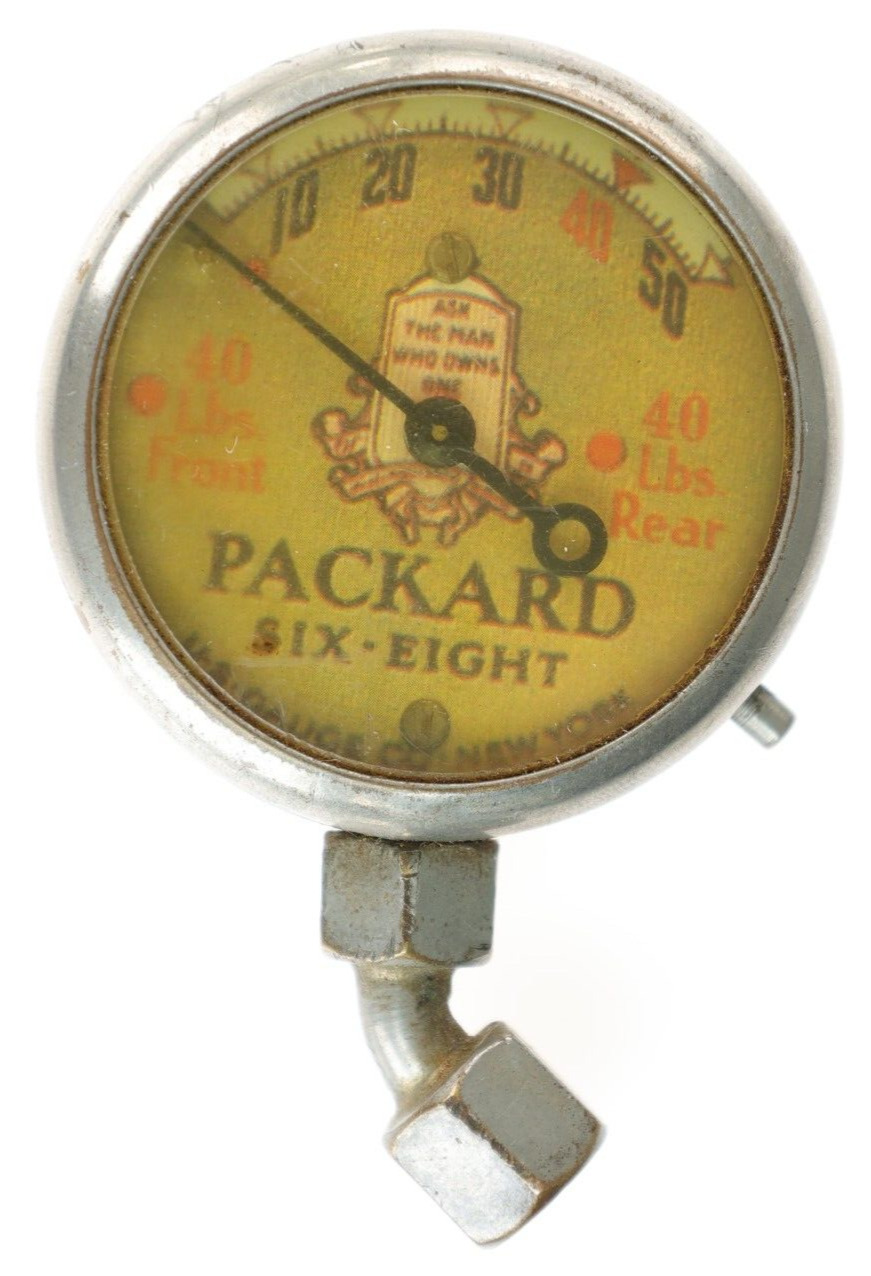 Packard Six Eight 1934 Vintage US Tire Pressure Gauge Pocket VERY RARE