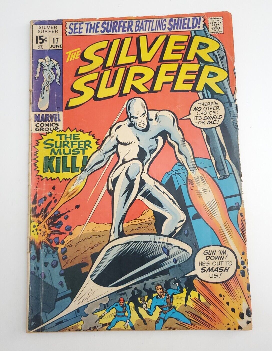 Silver Surfer #17 4.5-5.0 Range Mephisto Appearance Nick Fury Marvel 1970