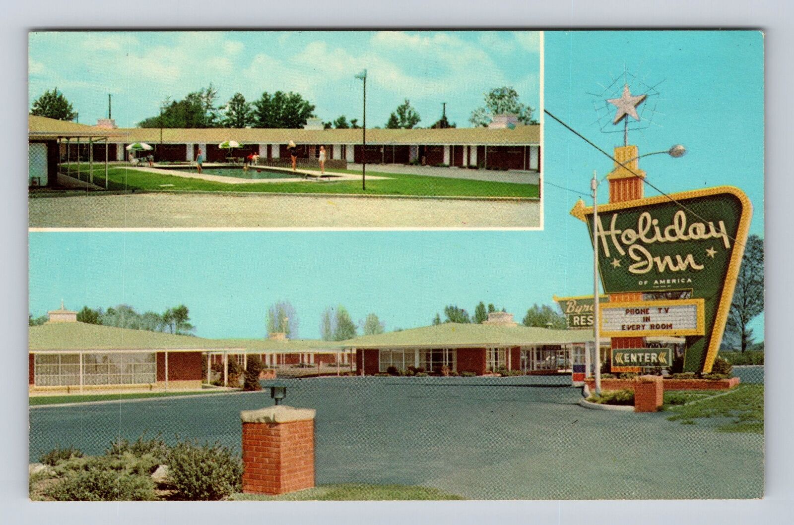 Allendale SC-South Carolina, Holiday Inn, Advertisement, Vintage Postcard