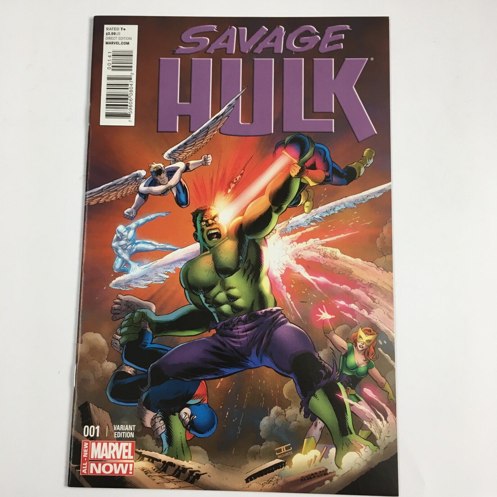 Savage Hulk #1 (Marvel Comics 2014) 1:25 Variant Cover by John Cassaday X-Men