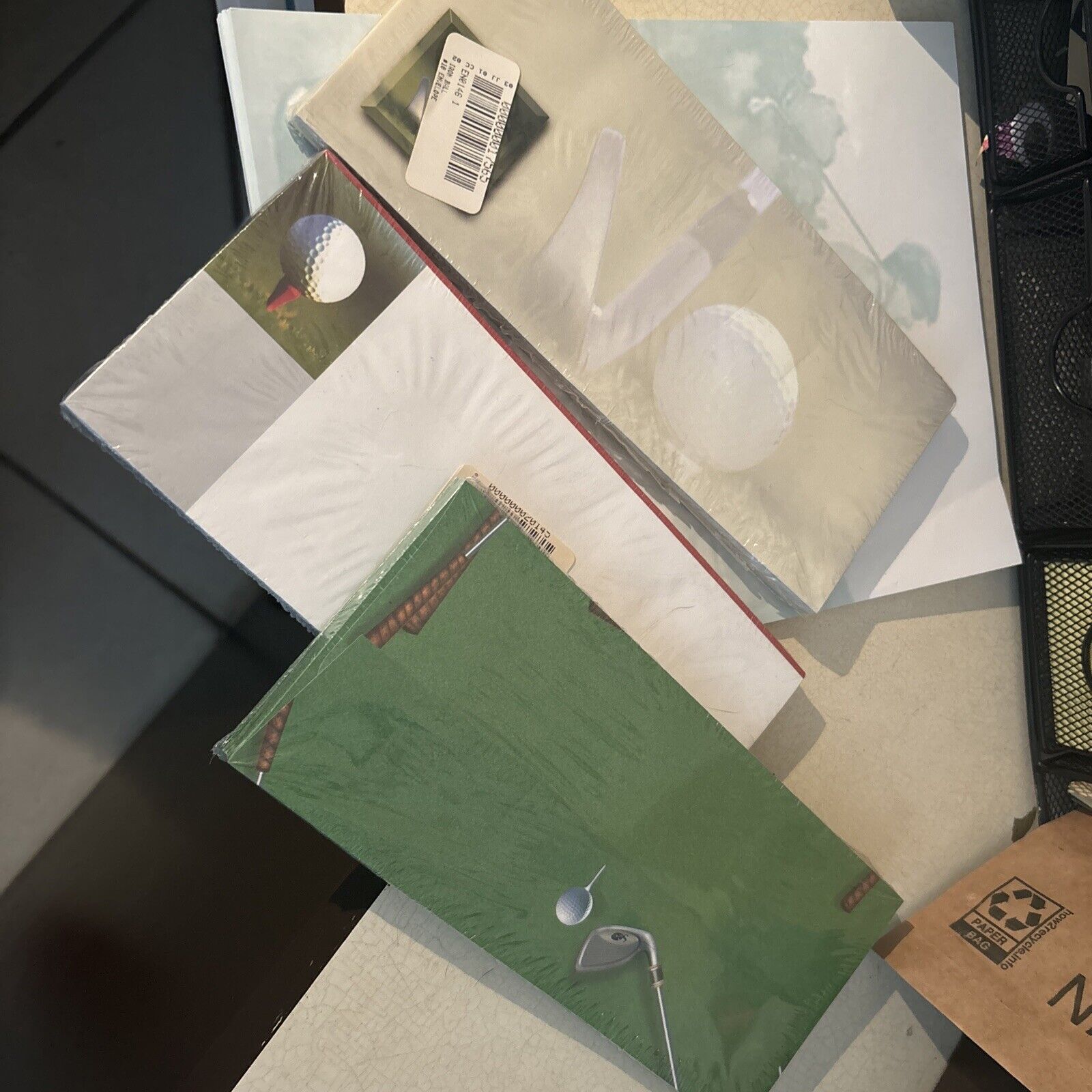 Vintage Golf Stationary Set Of 30 Envelopes Paper