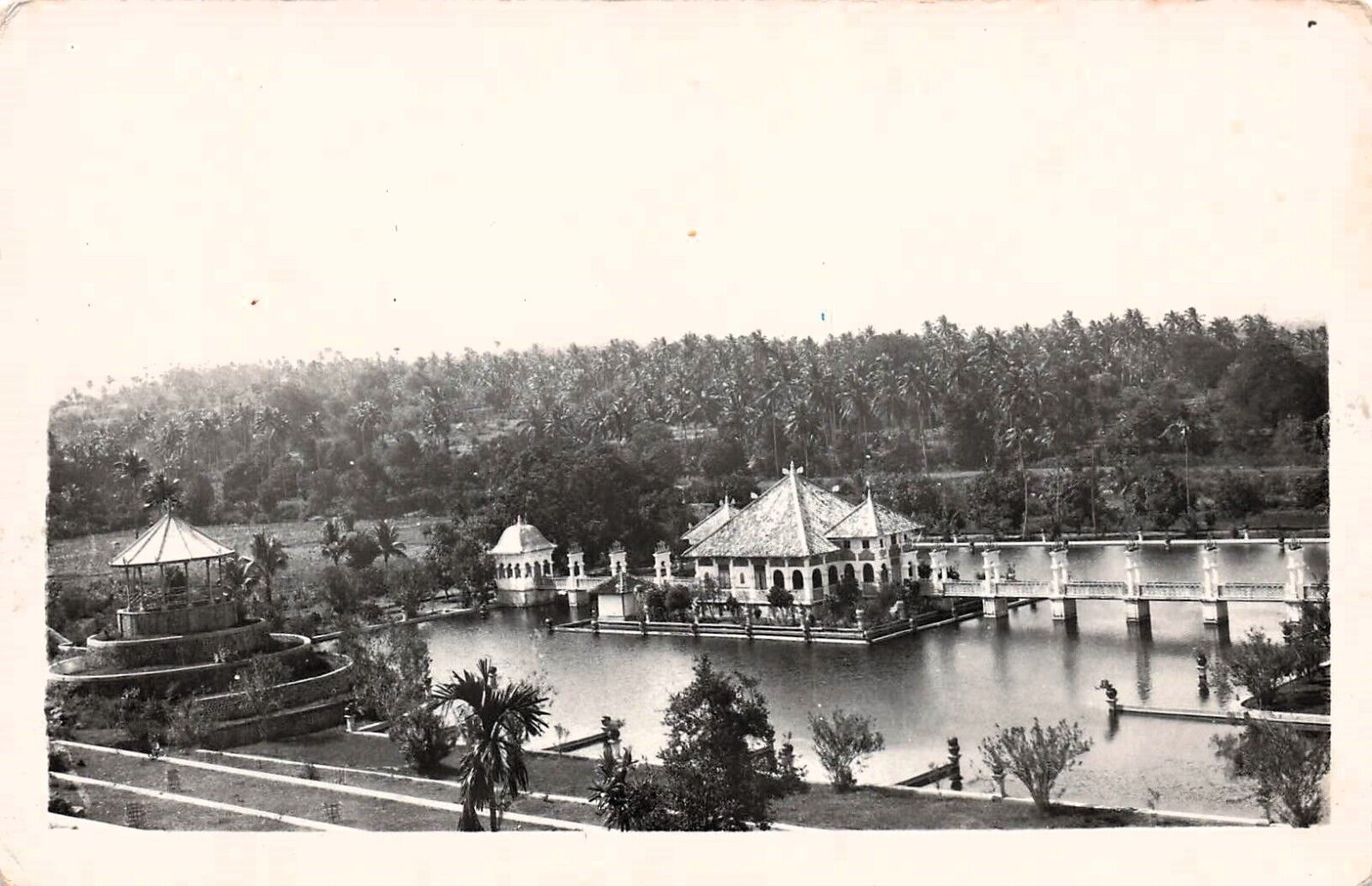 RPPC Indonesia Leiden University Campus Early 1900s Ray Brooks Photo Postcard E7