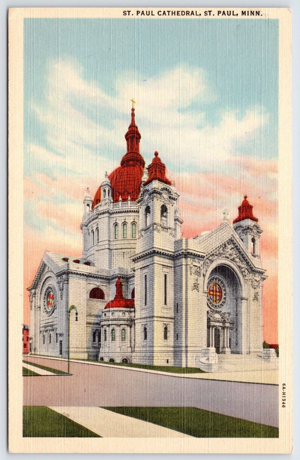 Postcard St. Paul Cathedral, St. Paul Minnesota Unposted
