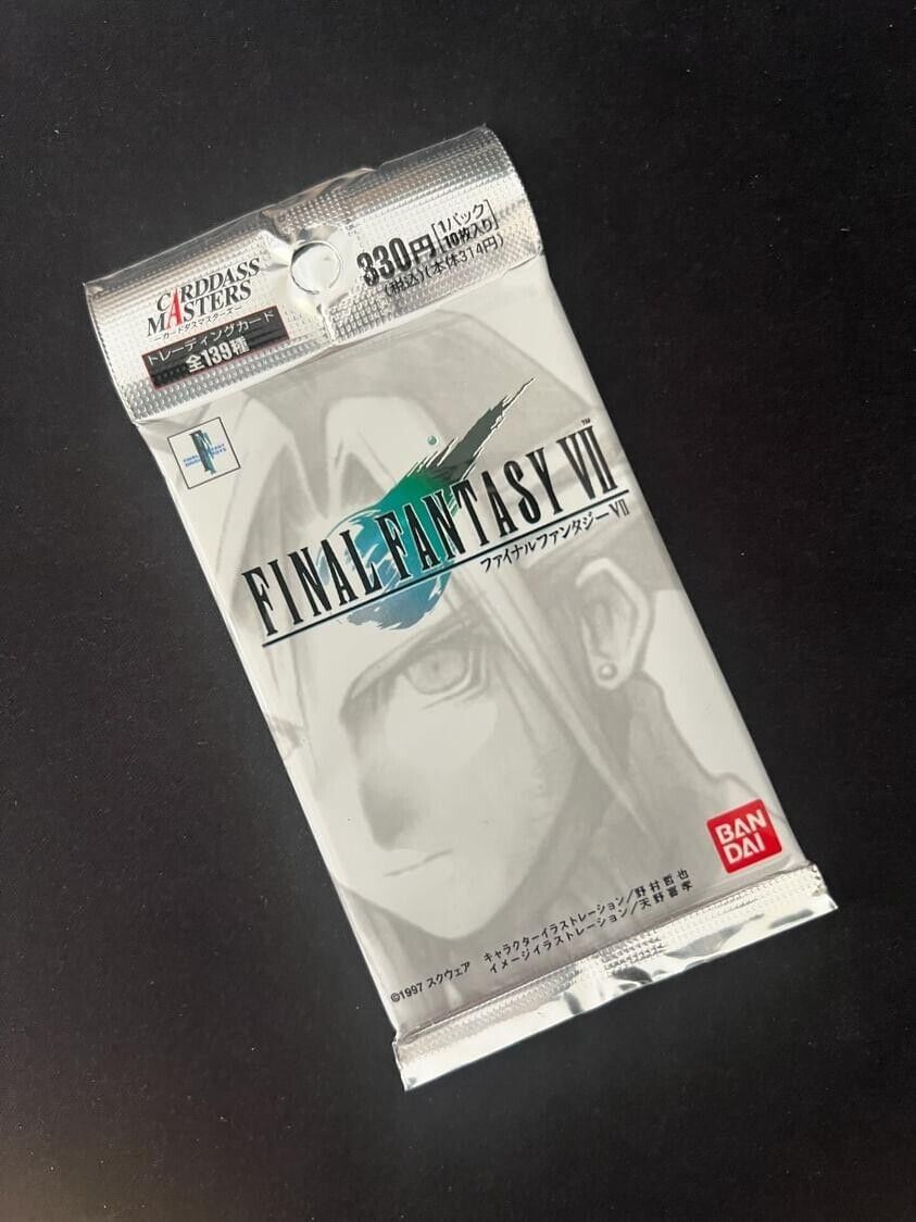 Bandai Final Fantasy 7 FF7 VII Carddass Masters Trading Card Booster Pack 1997