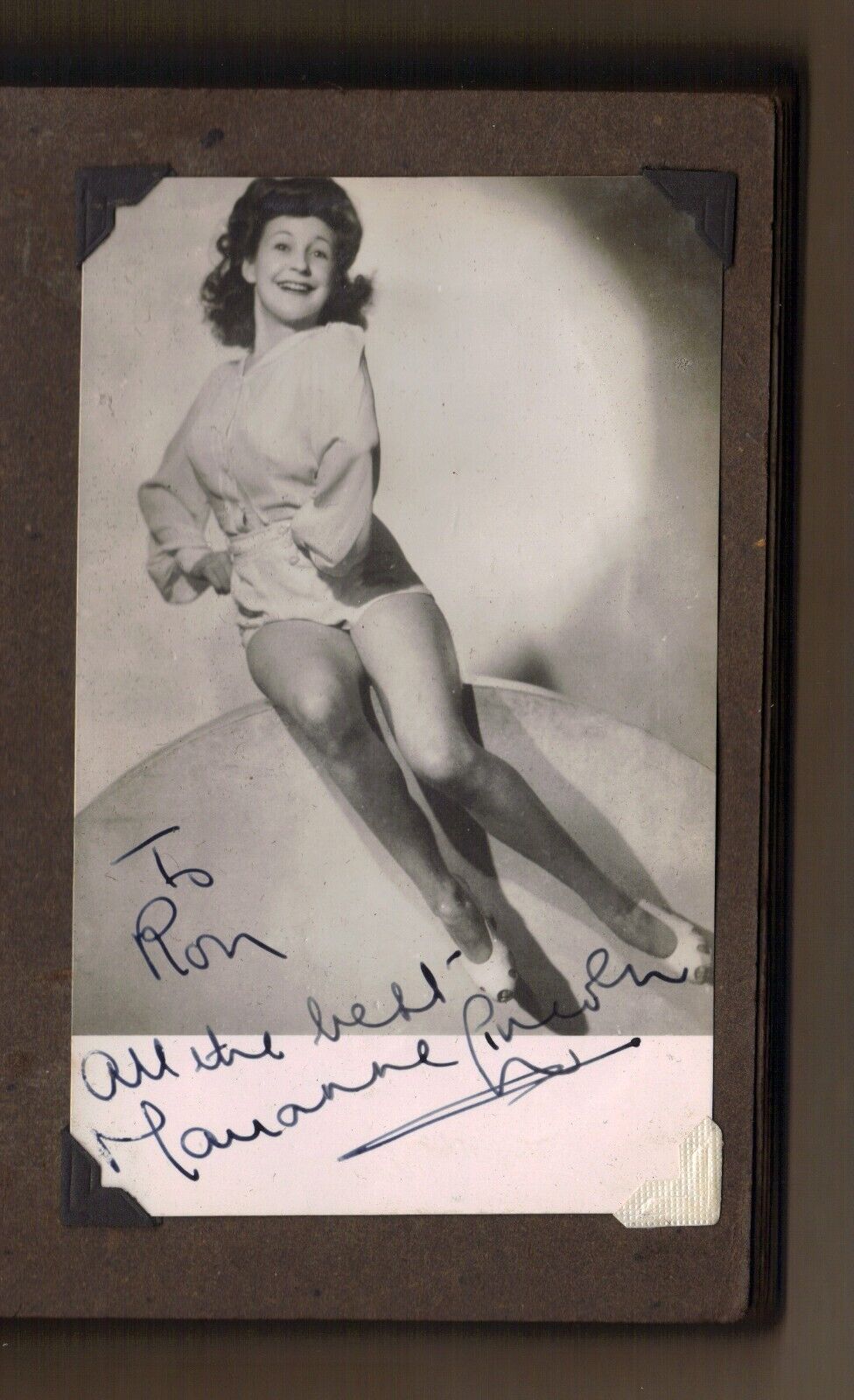 MARIANNE LINCOLN - ORIGINAL HAND-SIGNED PHOTO  1949  COMEDY ACTRESS
