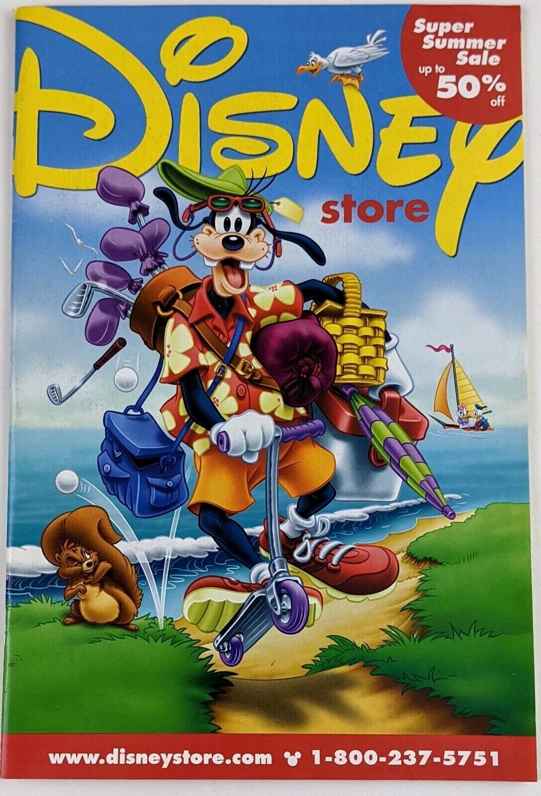 2000s Disney Store Super Summer Sale Catalog Vintage Goofy Altantis Clothes Toys