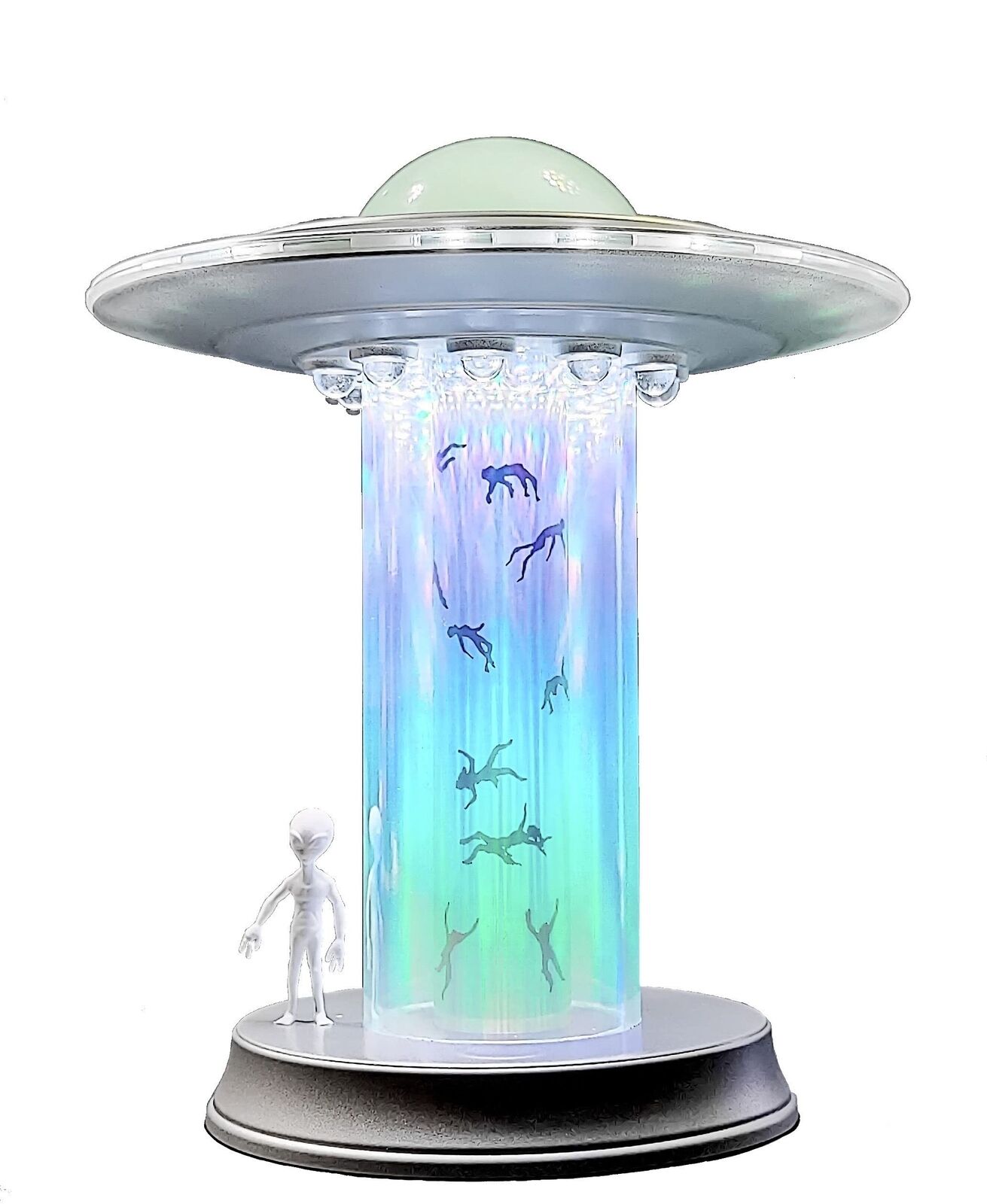 UFO Model Human Abduction Touch Table Lamp LED Alien Encounter Decoration Are...