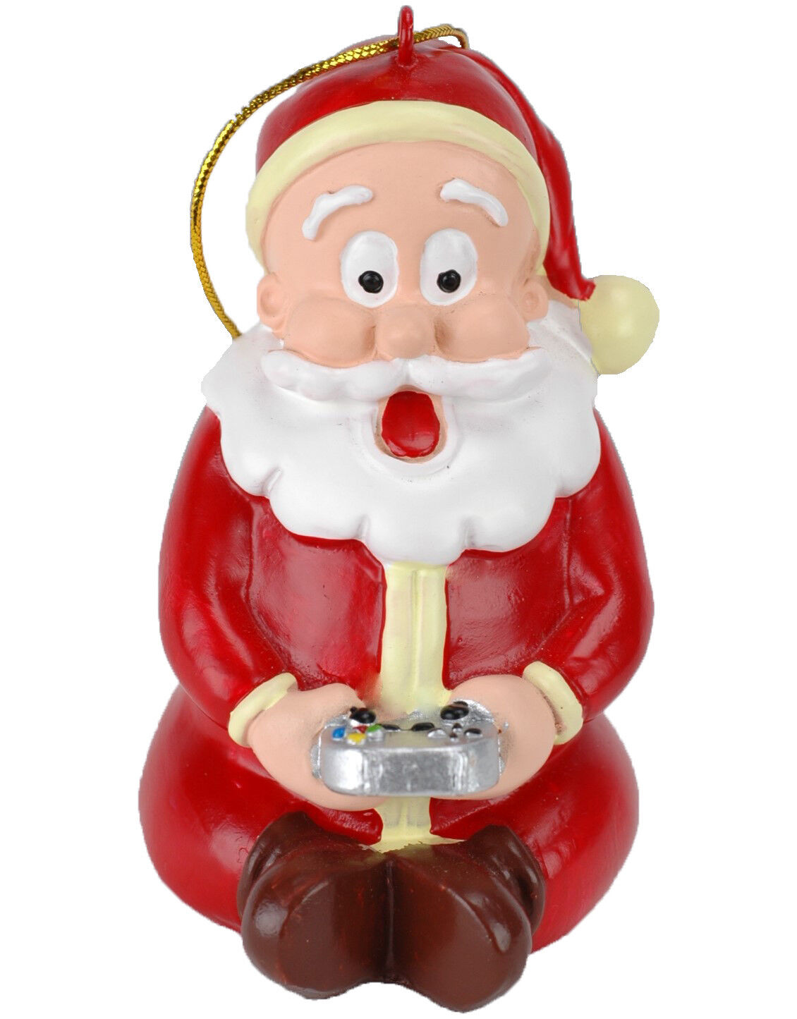 Tree Buddees Gamer Santa Claus Christmas Ornament Video Game Player Xmas Decor
