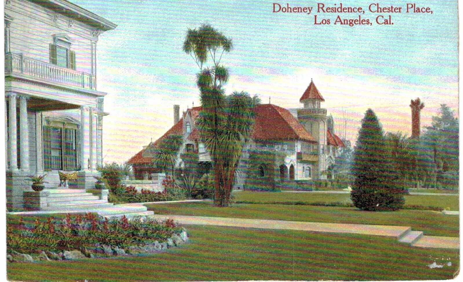 Los Angeles Doheney Residence Chester Place 1910  CA