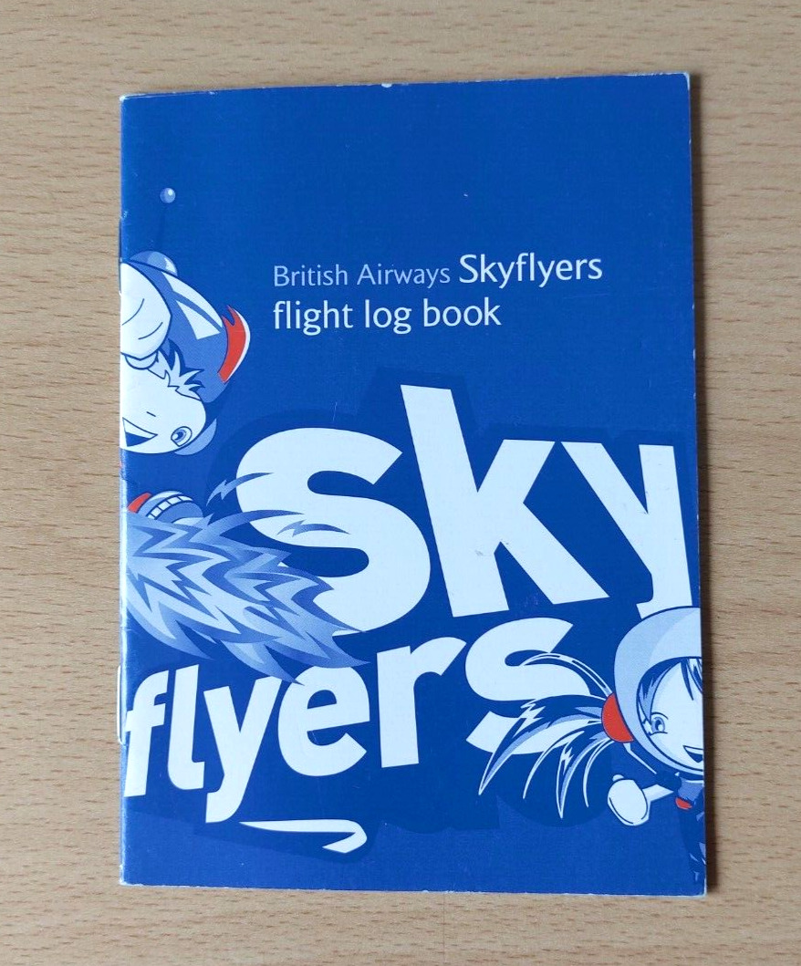 Vintage British Airways Skyflyers Flight Log Book, Children\'s - Unused