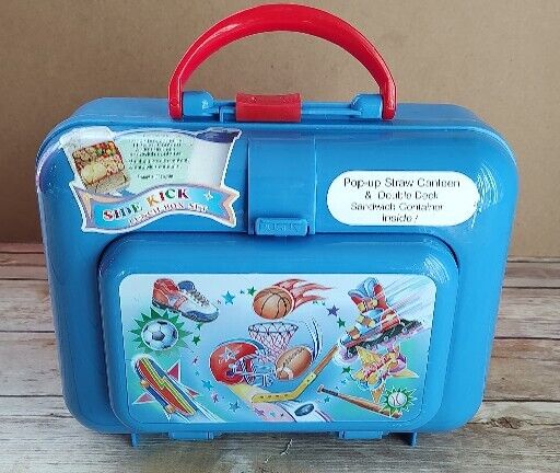Sports Theme Sidekick Lunch Box with Sandwich Container Pecoware Soccer Ball A12