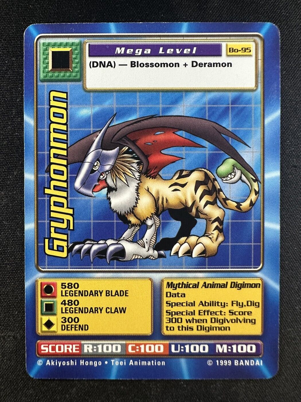 1999 Digimon TCG Bo-95 Gryphonmon Digi-Battle Series 2 NM