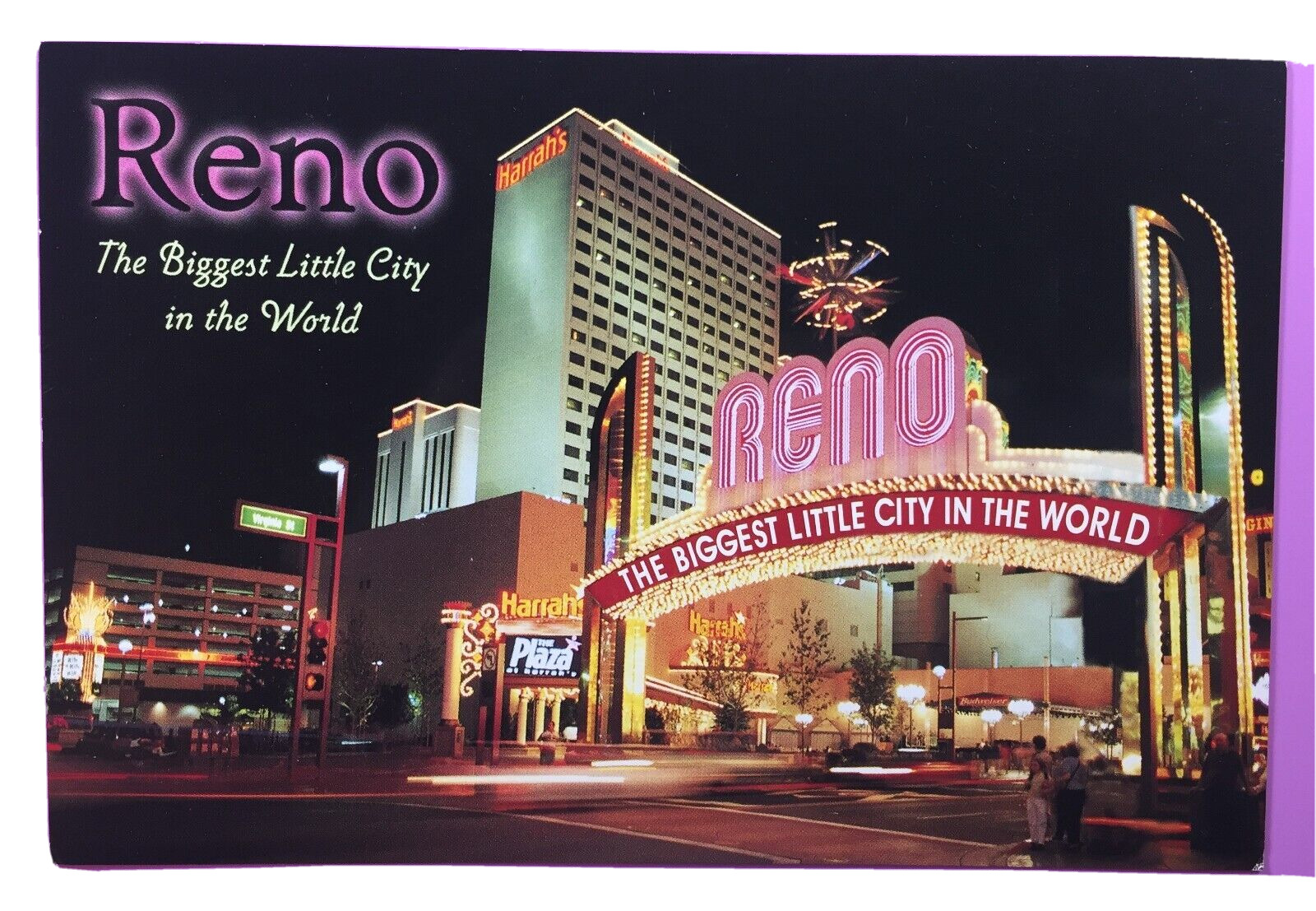 Reno Nevada Postcard Biggest Little City in the World