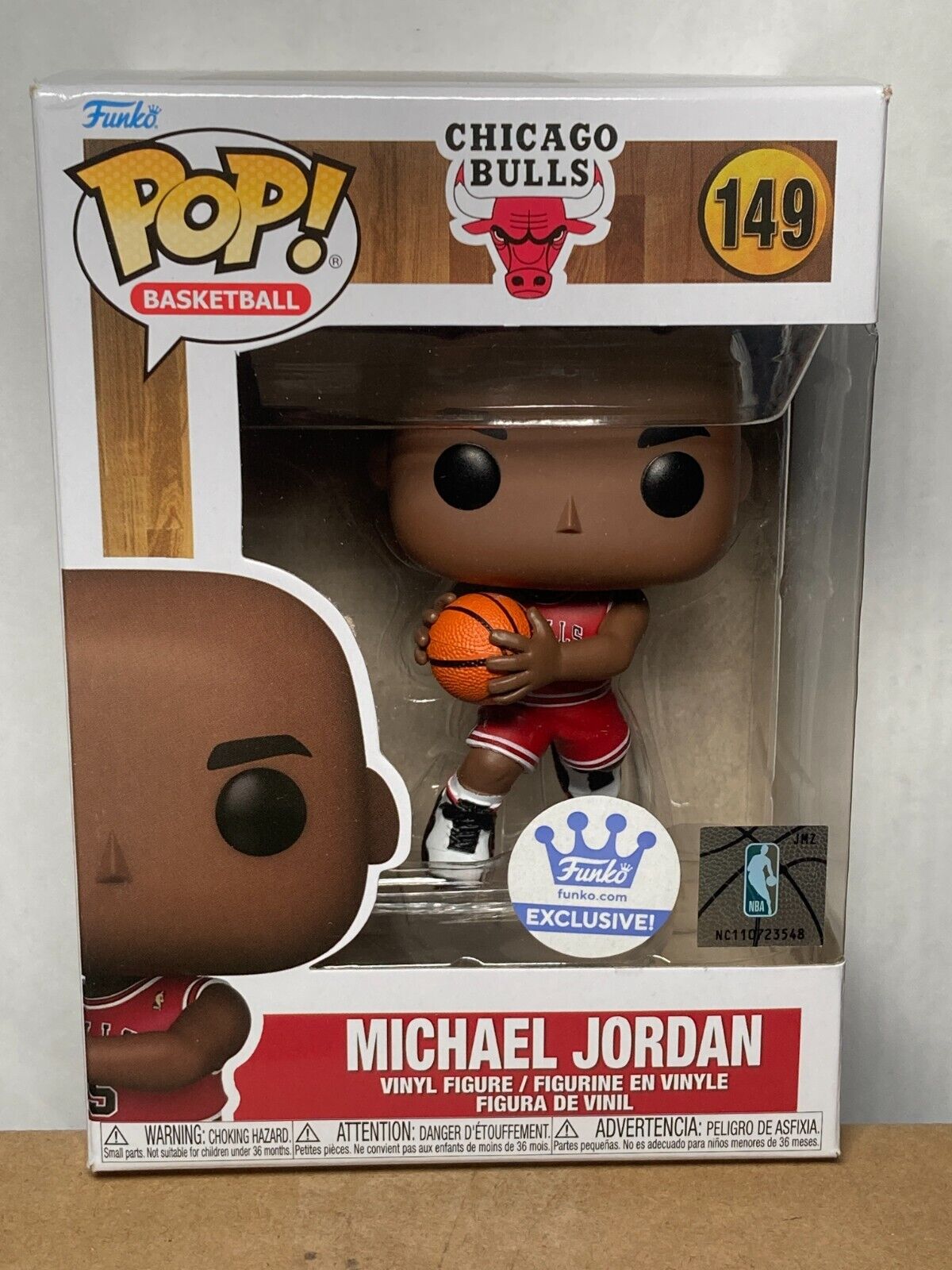 Funko POP NBA Basketball Chicago Bulls 149 Shop Exclusive Michael Jordan