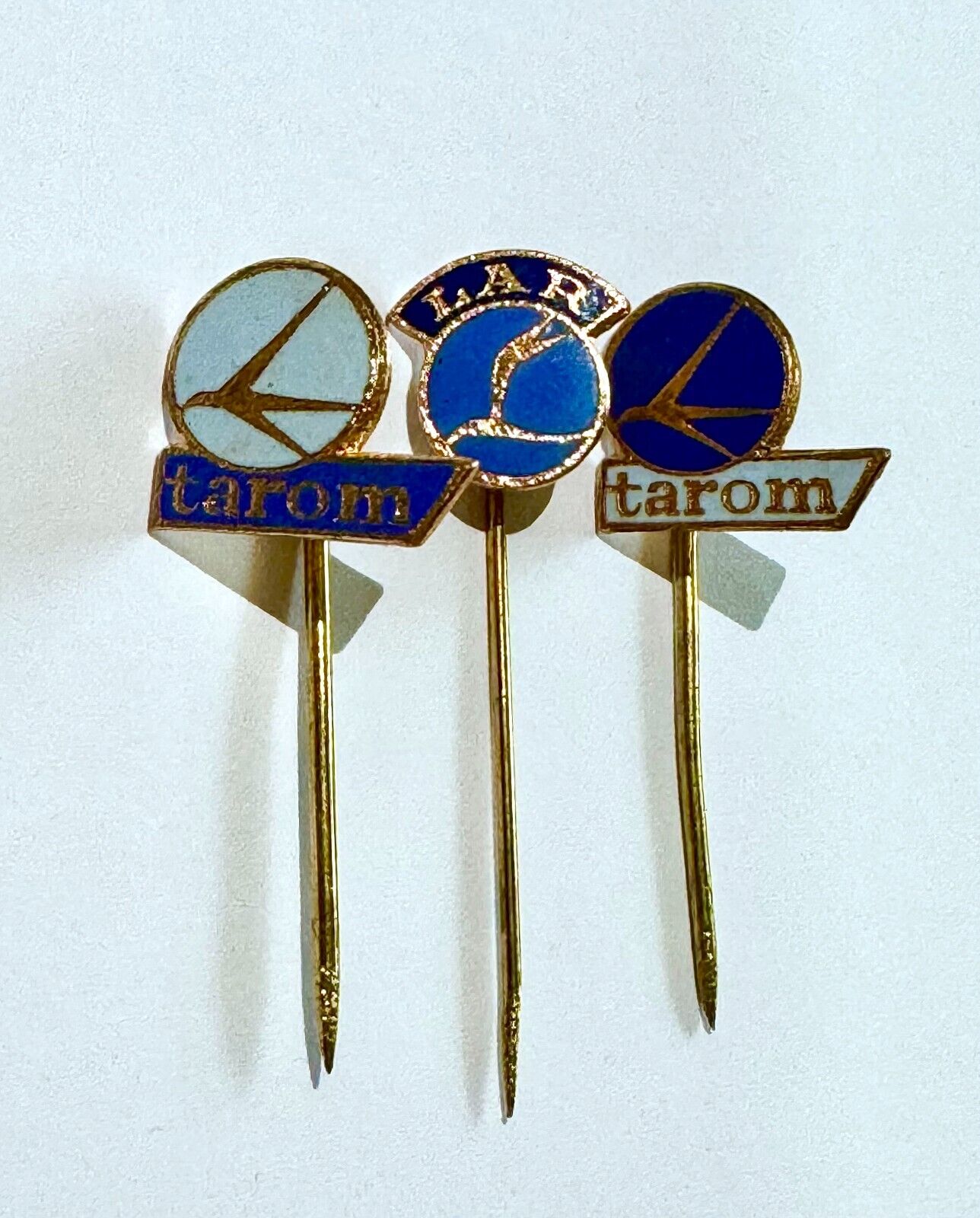Romania Tarom Pin Badge Enamel Set Romanian Airlines Lot of 3 Collection
